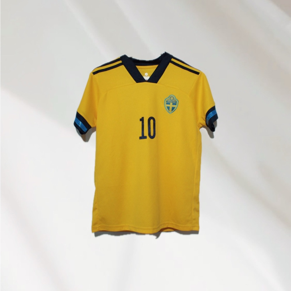 Yellow Sweden Soccer Jersey